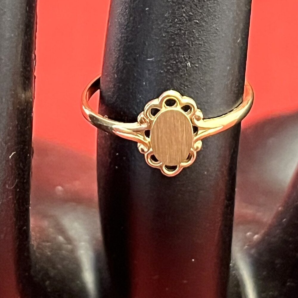 Vintage 10K PSCO Pinky Signet Ring Size 3.75